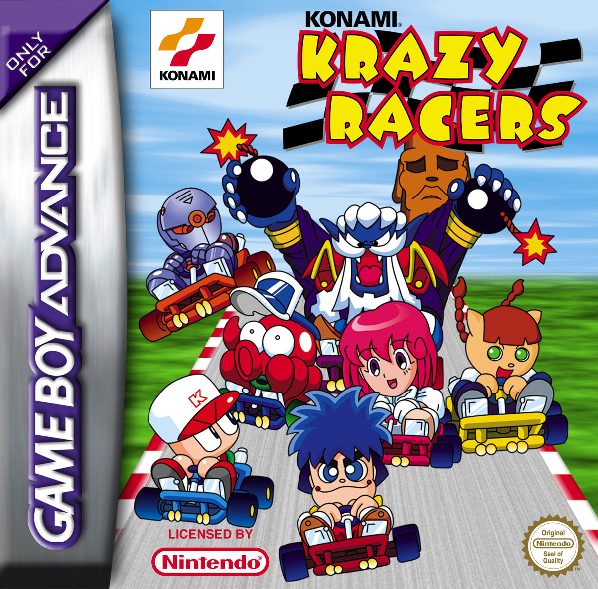 Konami Krazy Racers - Nintendo GameBoy Advance - OVP + Anleitung - GBA