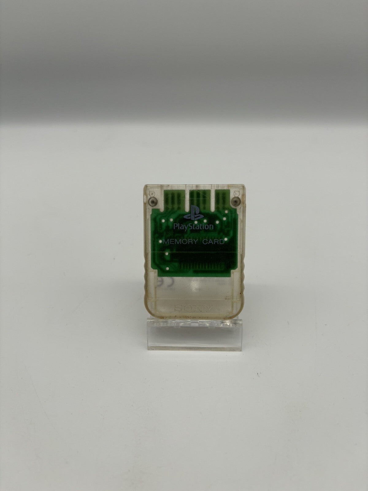 Original Sony Playstation 1 PS1 Memory Card transparent Speicherkarte SCPH-1020