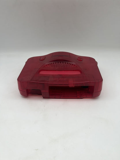 Nintendo 64 N64 Konsole + Alle Kabel - Watermelon Wassermelone rot Transparent