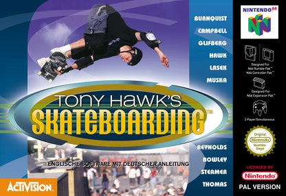 Tony Hawk's Skateboarding - Nintendo 64 - N64 - Leerkarton - NUR OVP + Anleitung