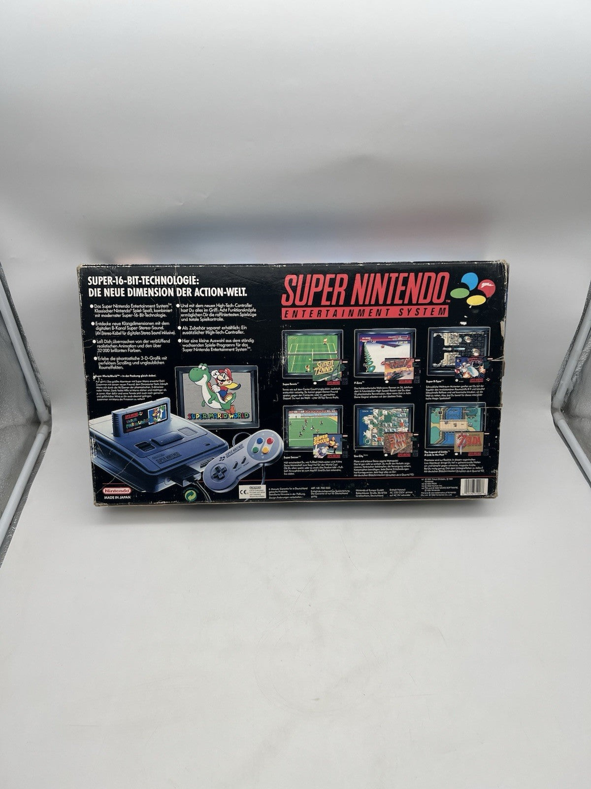 Super Nintendo - SNES Konsole - Controller + Alle Kabeln - OVP - Original