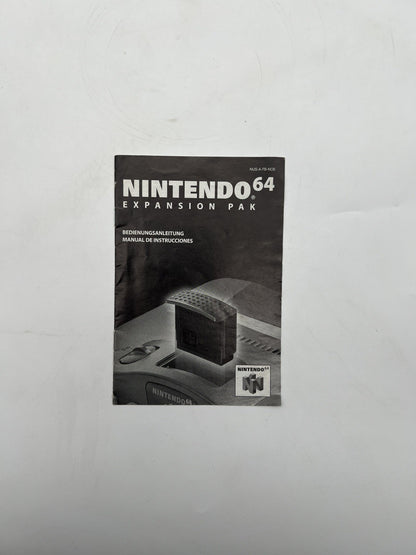 Nintendo 64 - N64 - Expansion Pak - Nur Anleitung