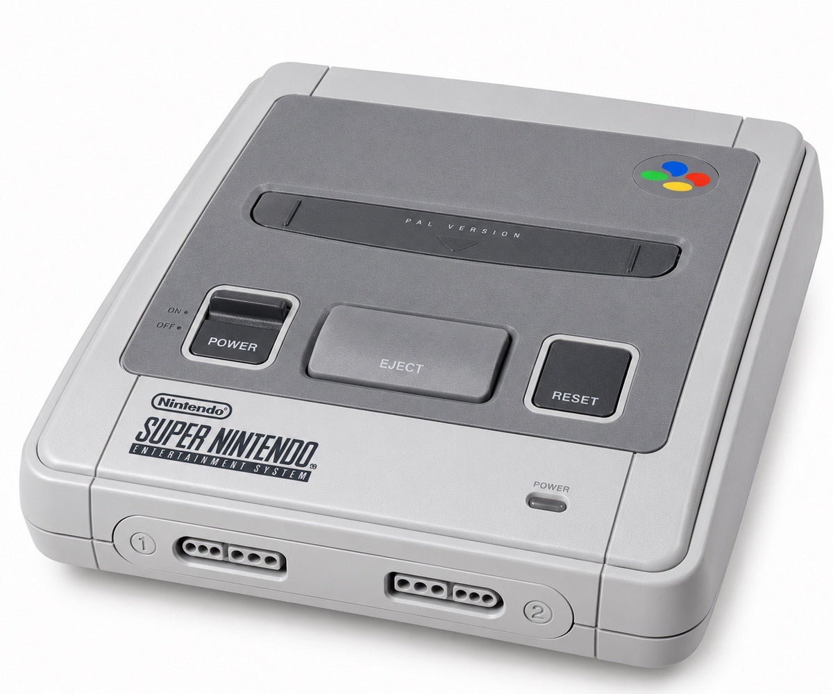 Super Nintendo SNES Konsole Original Nur Konsole geprüft - VERGILBT Ohne Zubehör
