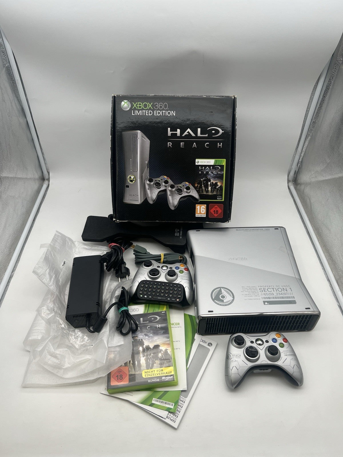 Microsoft Xbox 360 Slim Halo Reach Limited Edition Konsole OVP Grau