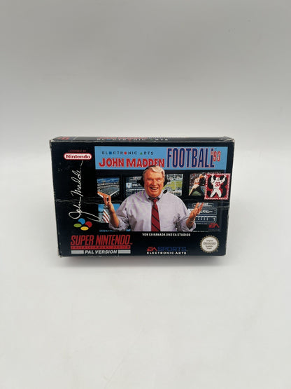 John Madden Football 93 - Super Nintendo SNES - Leerkarton - NUR OVP + Anleitung
