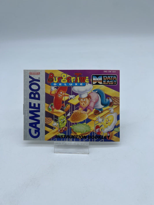 Burger Time Deluxe - Nintendo Gameboy - Nur Anleitung - Original