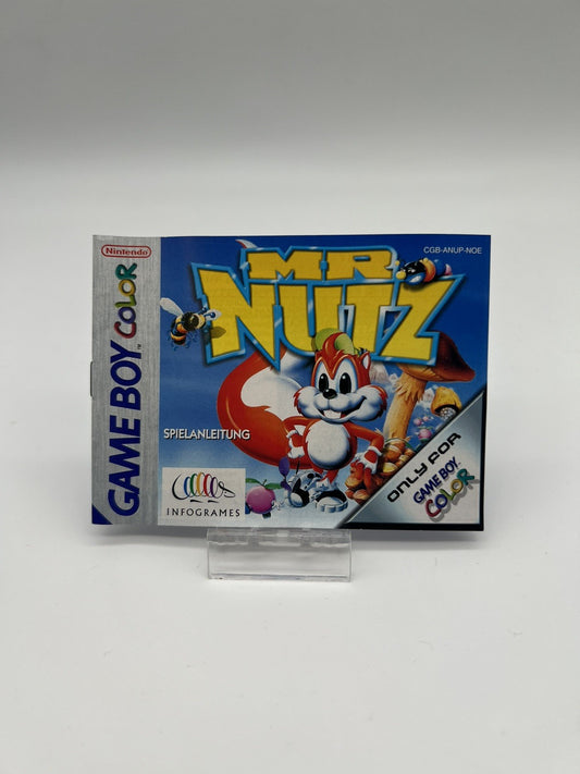 Mr. Nutz - Nintendo Gameboy Color - Nur Anleitung - Original
