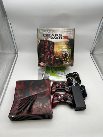 Microsoft Xbox 360 Gears of War 3 Limited Edition Slim Konsole OVP - Controller