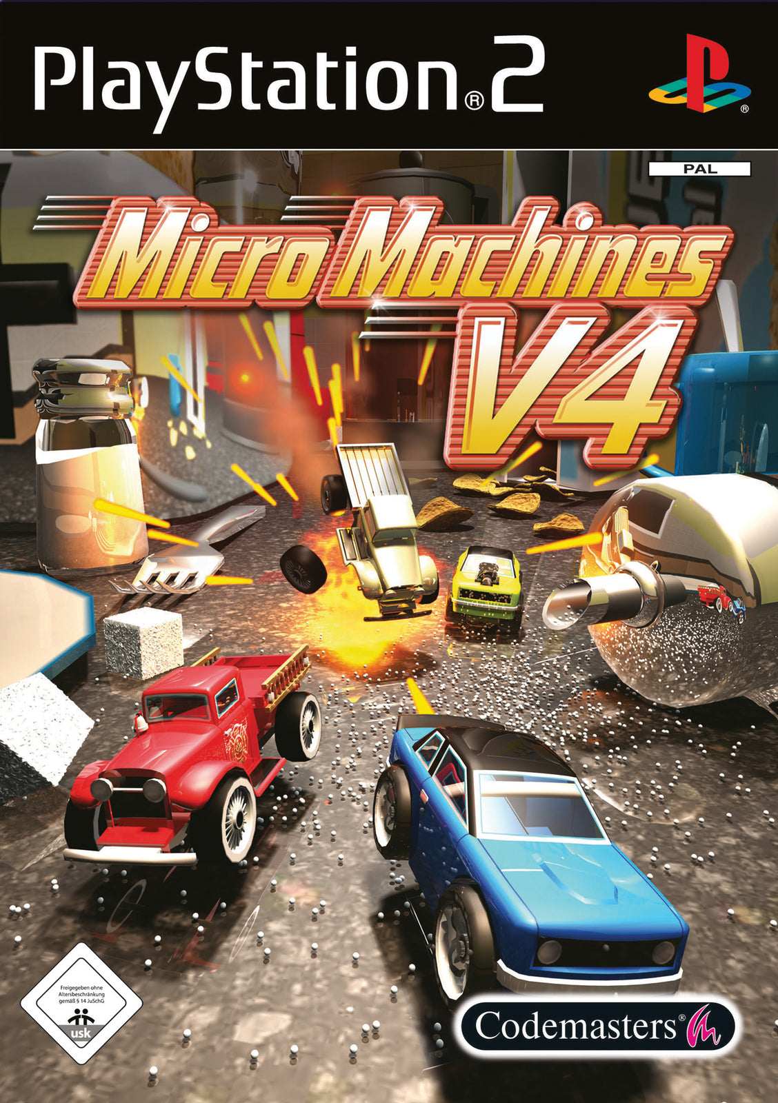 Micro Machines V4 - Sony PlayStation 2 - PS2 - OVP + Anleitung