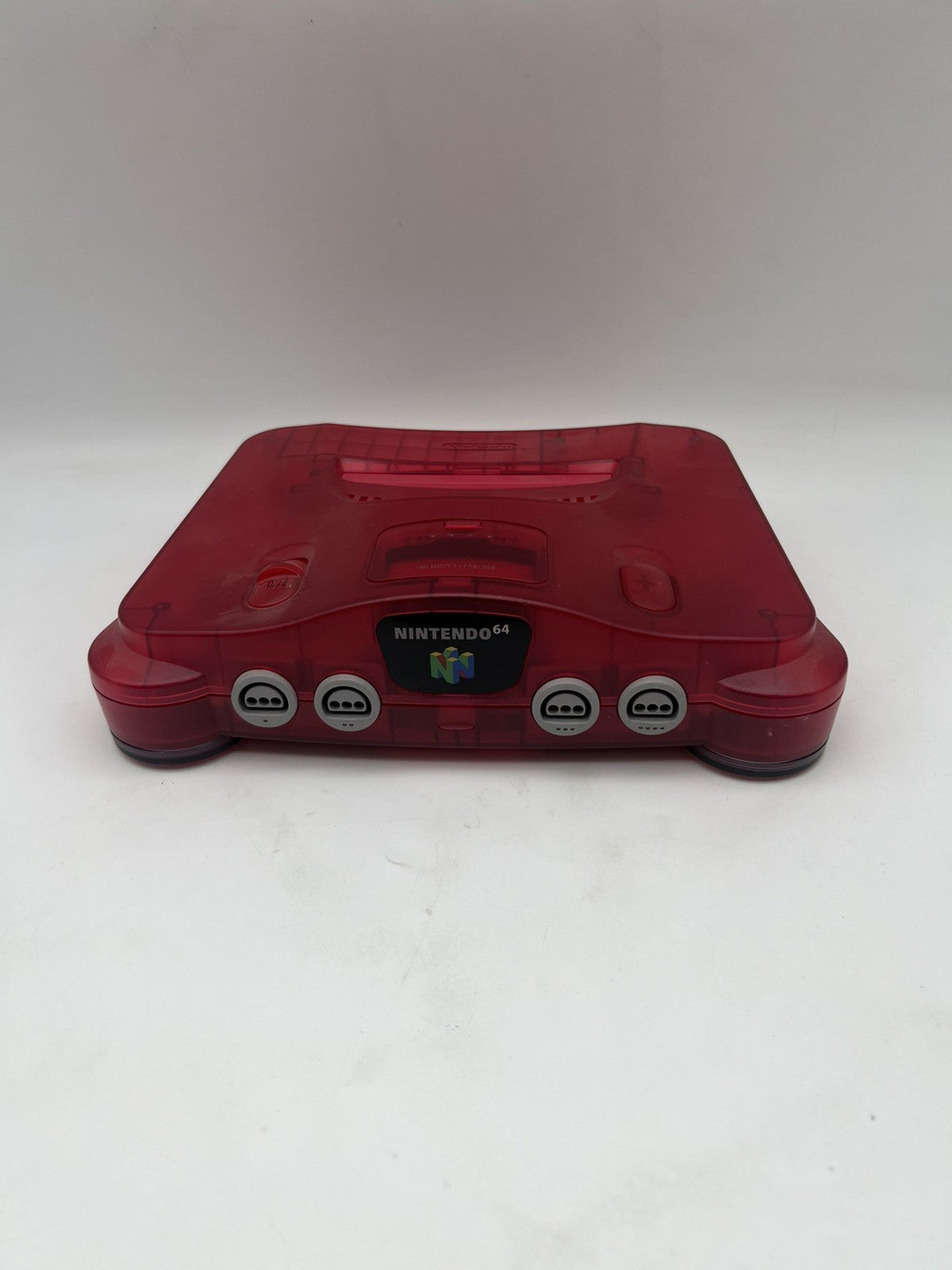 Nintendo 64 N64 Konsole + Alle Kabel - Watermelon Wassermelone rot Transparent