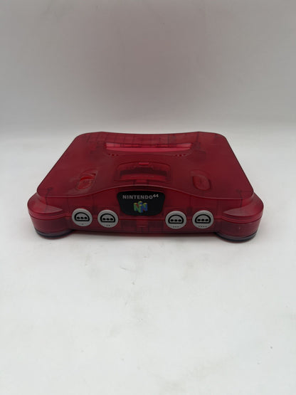 Nintendo 64 N64 Konsole + Alle Kabel - Watermelon Wassermelone rot Transparent