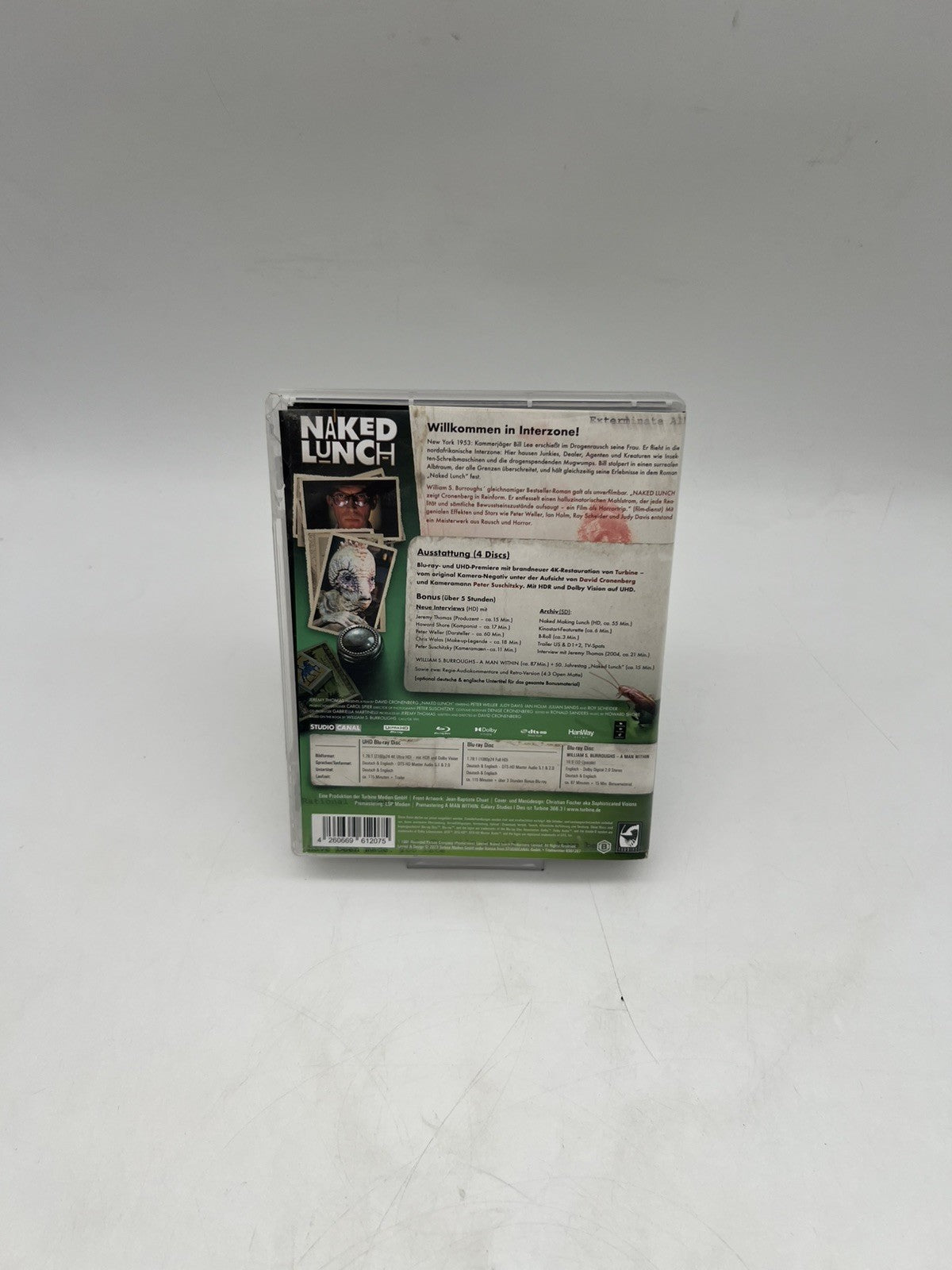 Naked Lunch - Special Edition - 4 Disc - Blu-ray - Limitiert - OVP Beschädigt