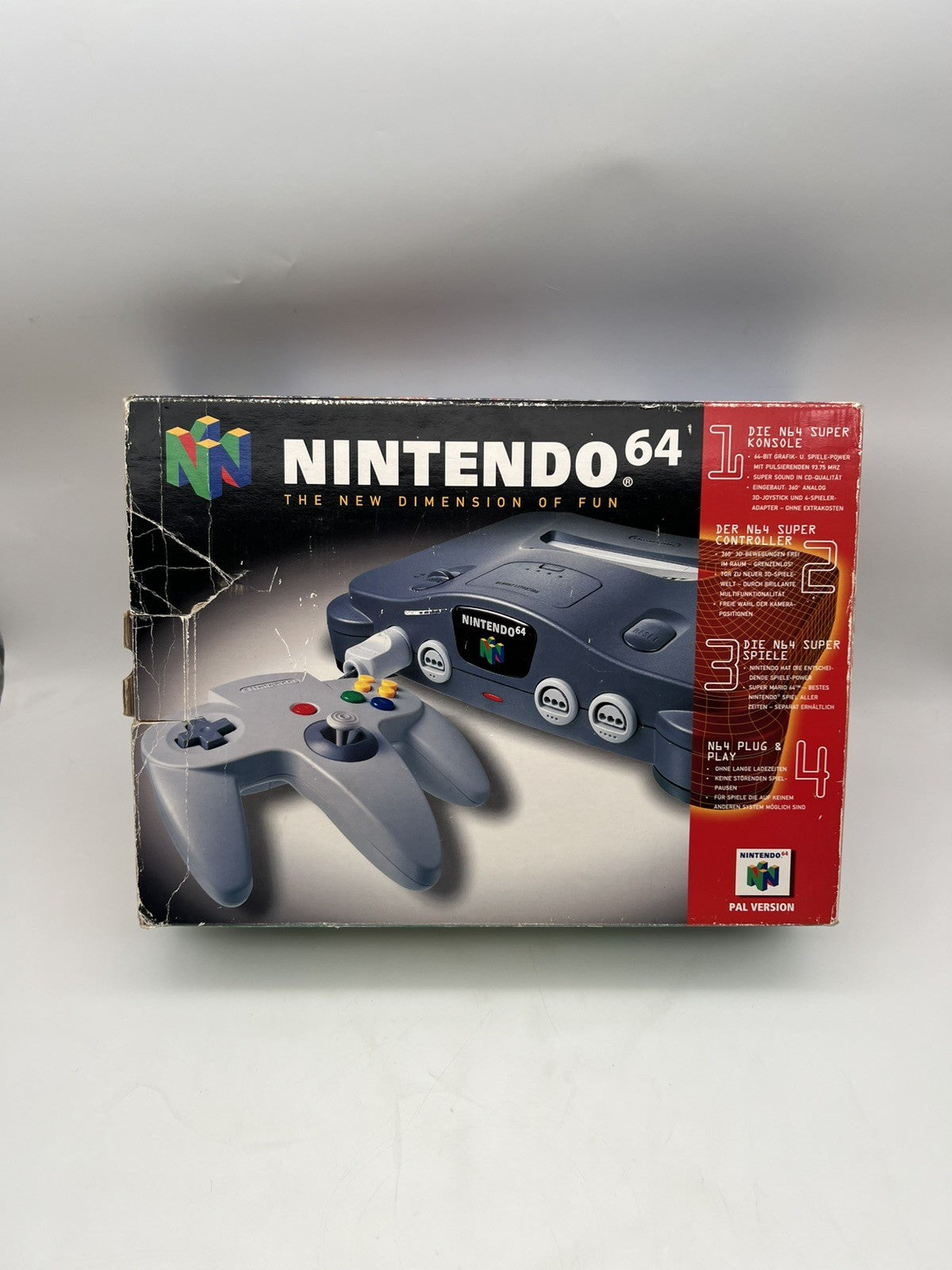 Nintendo 64 Konsole - N64 Schwarz - inkl. Kabel, Controller & OVP