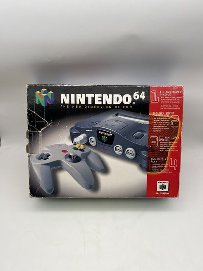 Nintendo 64 Konsole - N64 Schwarz - inkl. Kabel, Controller & OVP