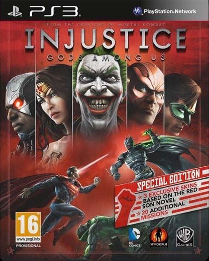 Injustice Götter unter uns Sony PlayStation 3 PS3 Neu Steelbook Red Son Edition