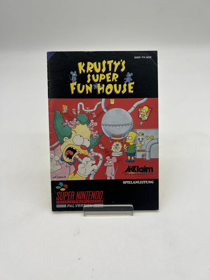 Krusty's Super Fun House - Super Nintendo - SNES - Nur Anleitung