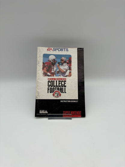 Bill Walsh College Football - Super Nintendo - SNES - USA - Nur Anleitung