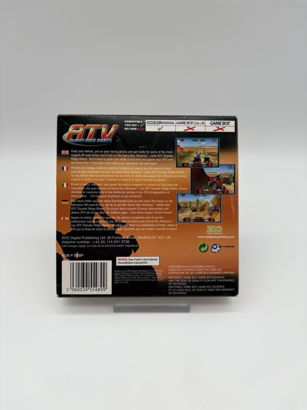 Atv Thunder Ridge Riders (Nintendo Game Boy Advance) - GBA - OVP + Anleitung