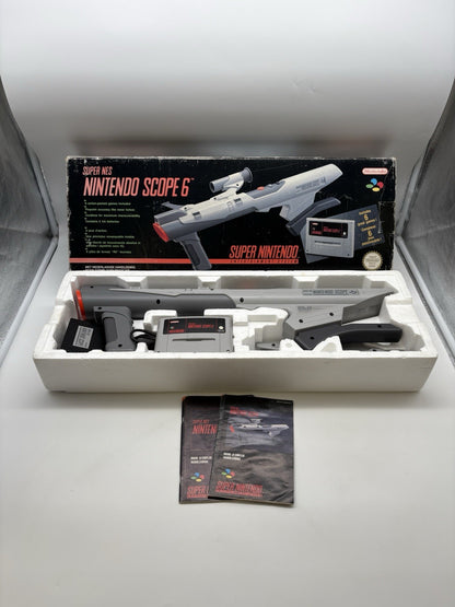 Super Nintendo Scope 6  - SNES - OVP - Retro - Light Gun - Original