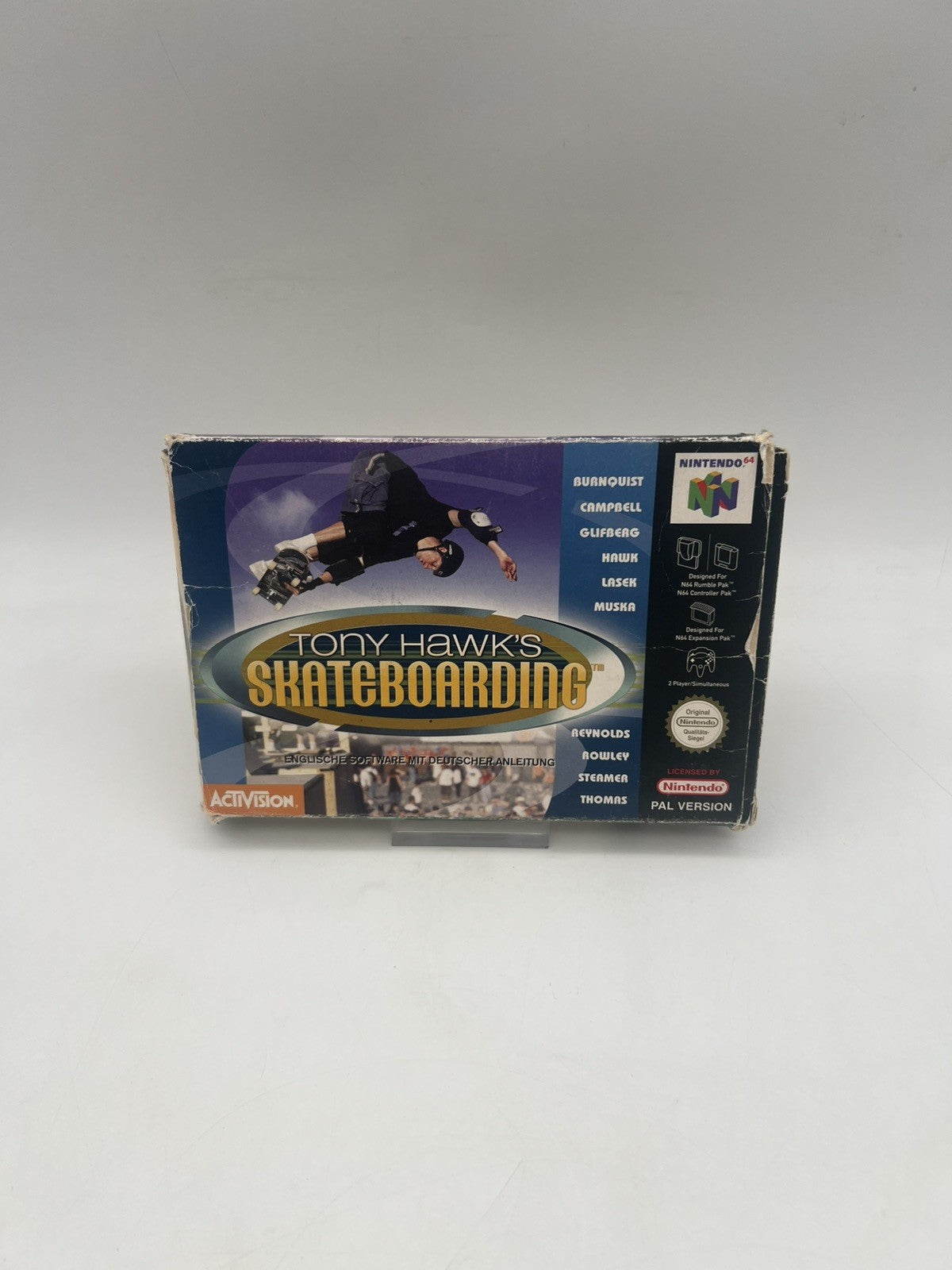 Tony Hawk's Skateboarding - Nintendo 64 - N64 - Leerkarton - NUR OVP + Anleitung