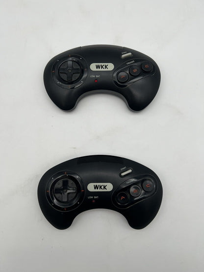 SEGA Mega Drive - 2x WKK Infrarot Controller / Control Pads + Empfänger Wireless