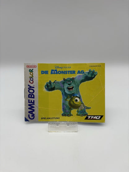 Die Monster AG (Nintendo GameBoy Color) - GBC - Nur Anleitung - Original