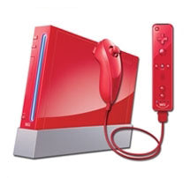 Nintendo Wii Konsole rot + Remote Motion Plus Controller & Nunchuk + Alle Kabeln