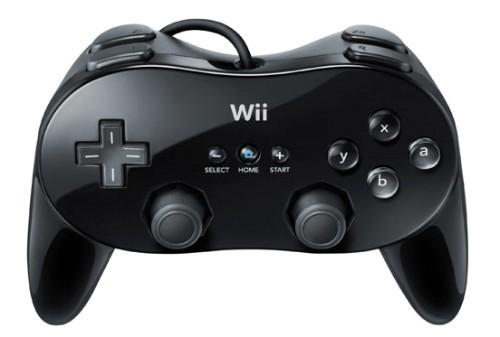 Original Nintendo Wii Pro Controller Gamepad - Schwarz - RVL-005(-02) - Getestet