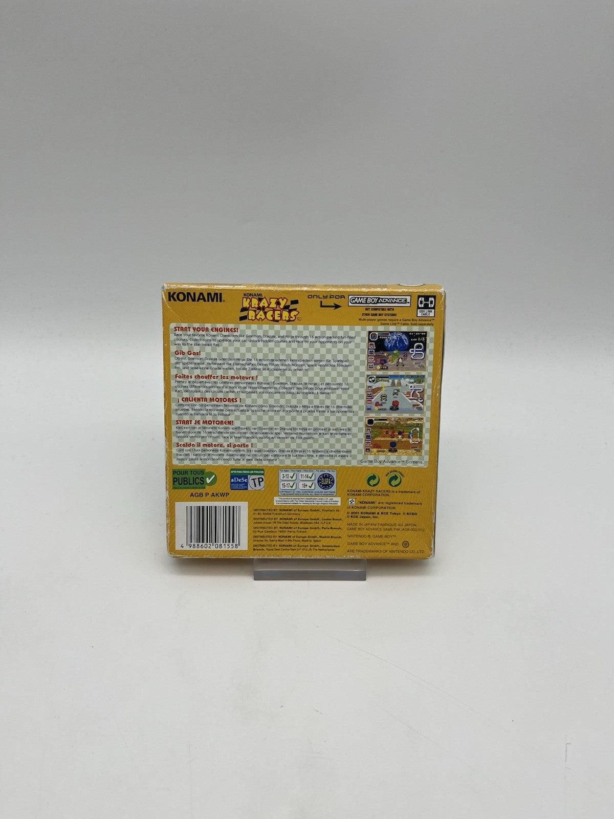 Konami Krazy Racers - Nintendo GameBoy Advance - OVP + Anleitung - GBA